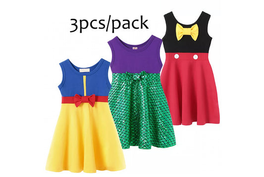 3-Piece | Girl's Fun Fairy Tale Casual Cotton Dresses 3piece