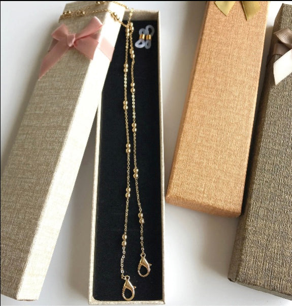 18K Gold Plated Link Chain Choker Necklace | Dainty Adjustable Choker with Gift Box