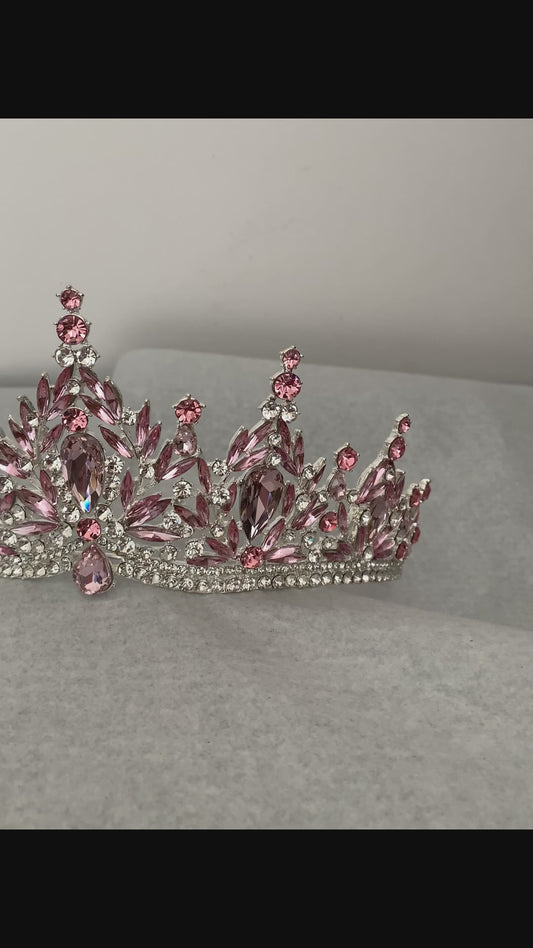 Elegant Quinceañera Tiaras in pink video