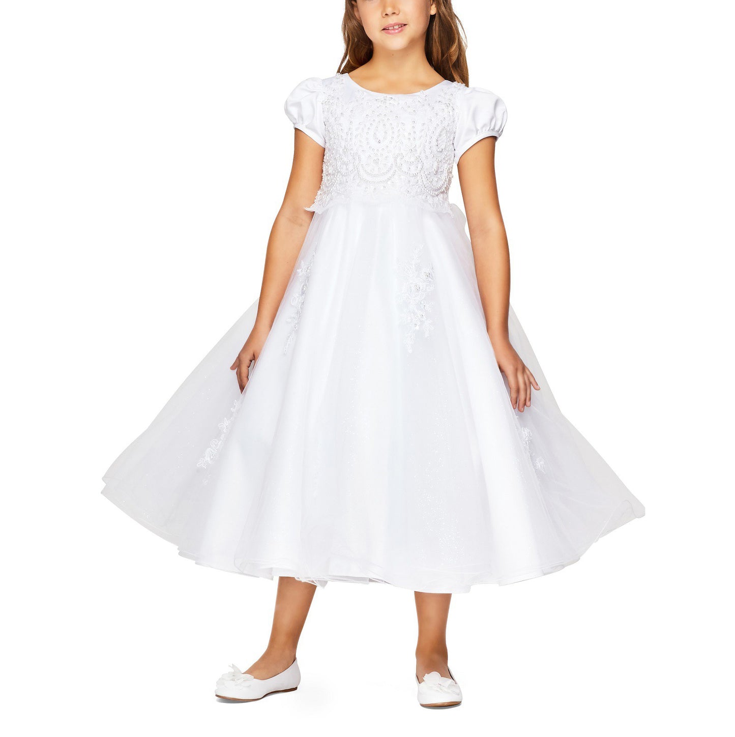 Front view of communion dress.