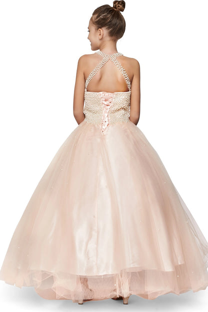 Details of this Blush mini quince dress include a lace-up back and layered skirt.