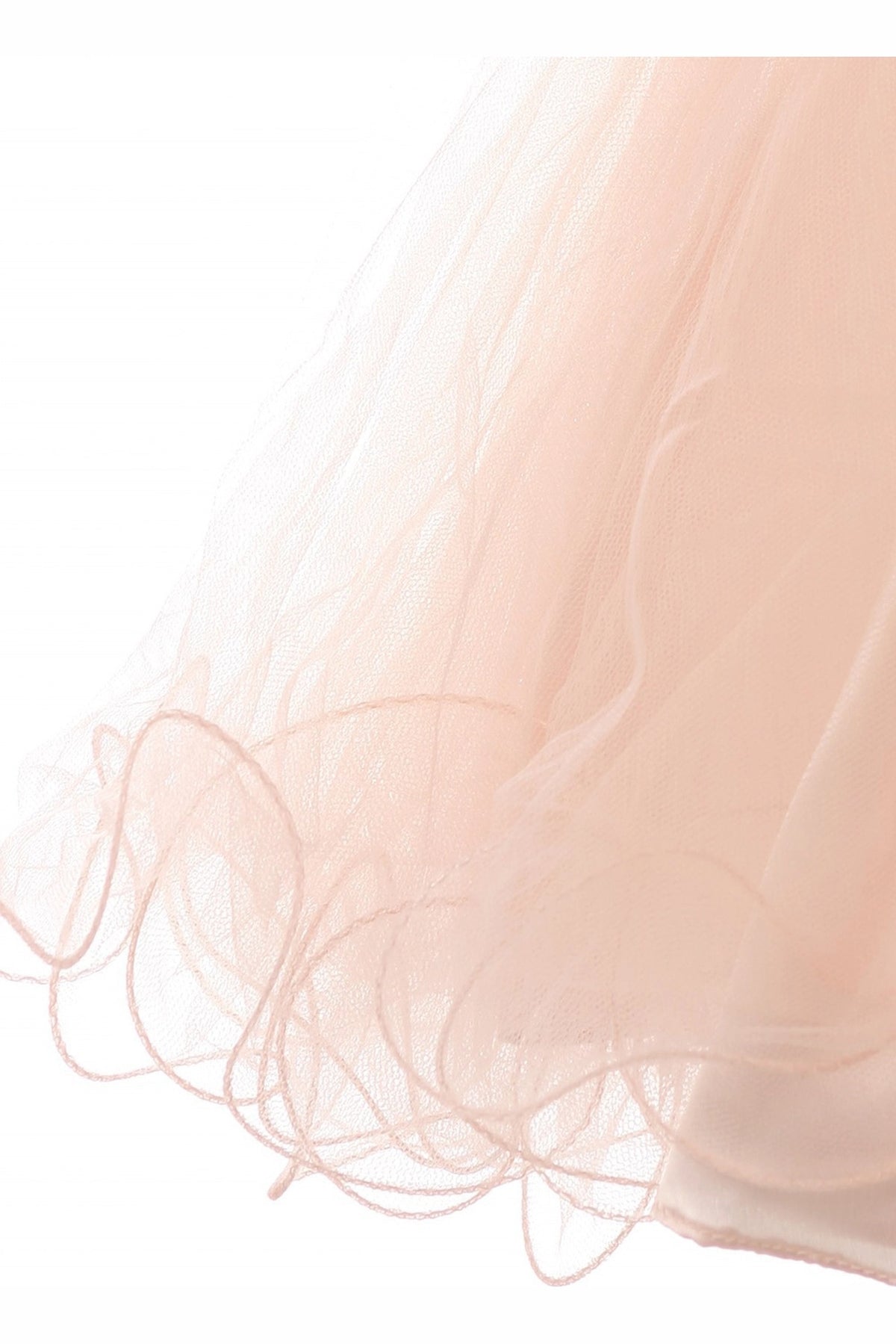 Featuring with a layered tulle skirt, this Dusty Pink kids party dress displays elegant detail.