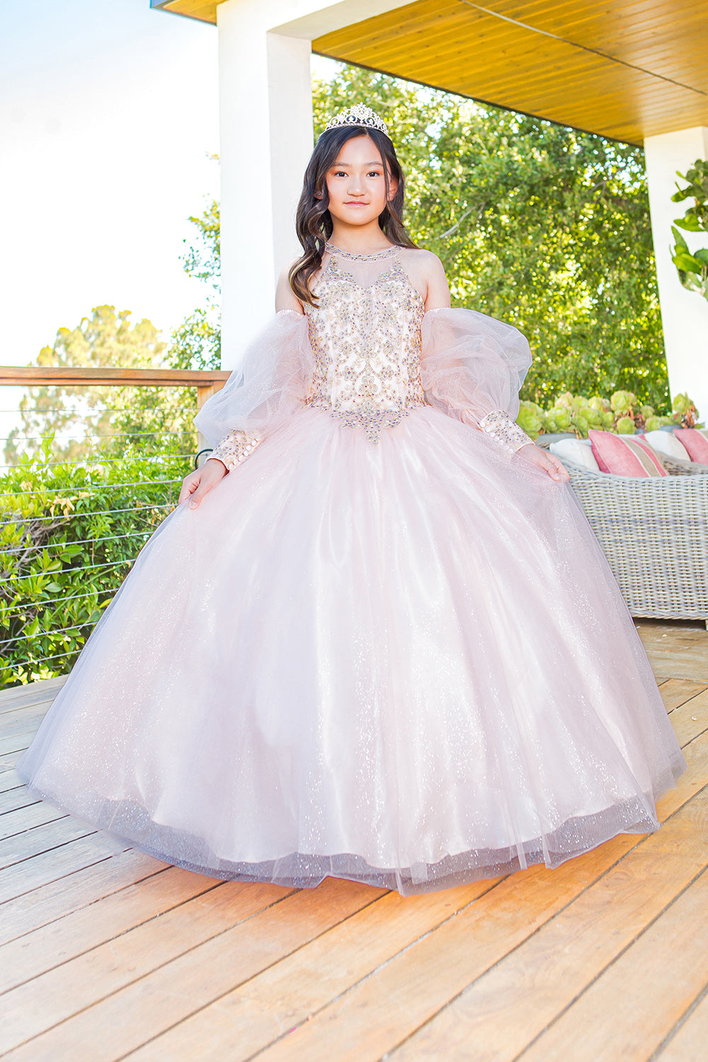 3 HA Appliqué Dresses In Soft Tulle newest US 8/130 cm (for Tigg1100)