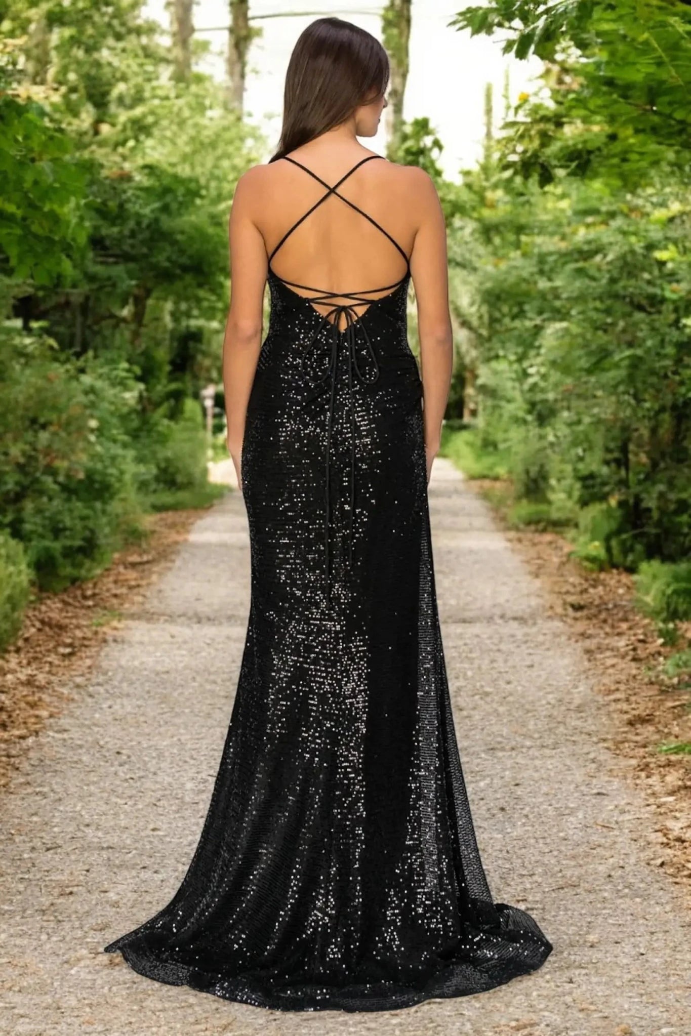 black sparkly formal dresses Evening Dress with Sequins Embroidery M / Black Color:Black Plaid Genuine Grip Women's Dress black white stripes This stunning formal dress