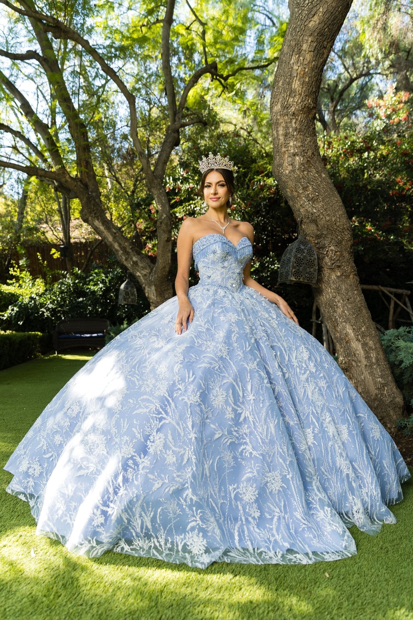 dusty blue quinceanera dresses Quinceañera Dress with Rhinestone Appliqué Tulle XL / Blue Inoe Burlington Coat Factory Browse beautiful quinceanera ball 1/20/26 Coat Size:36 L