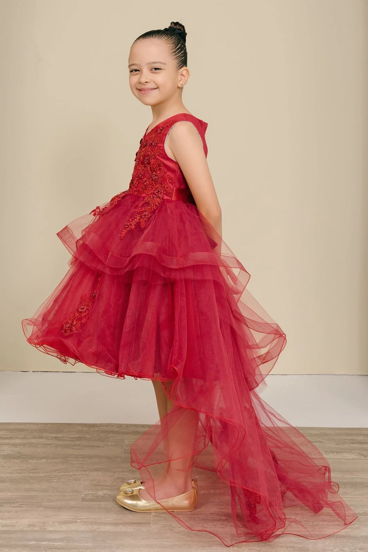 girls burgundy floral dress Layered Lace Sequin Pearl Bead Flower Girl – American Stride Linen Charlie Shirt