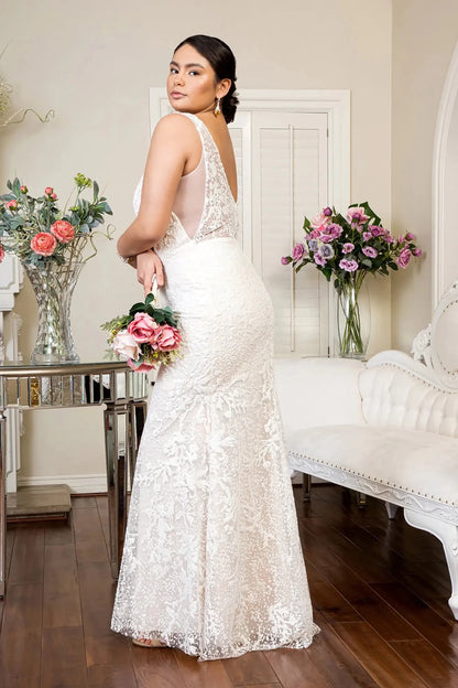 Front close-up upper view highlighting the intricate sparkle of the glitter-infused fabric and the delicate sheer elements of the bodice.