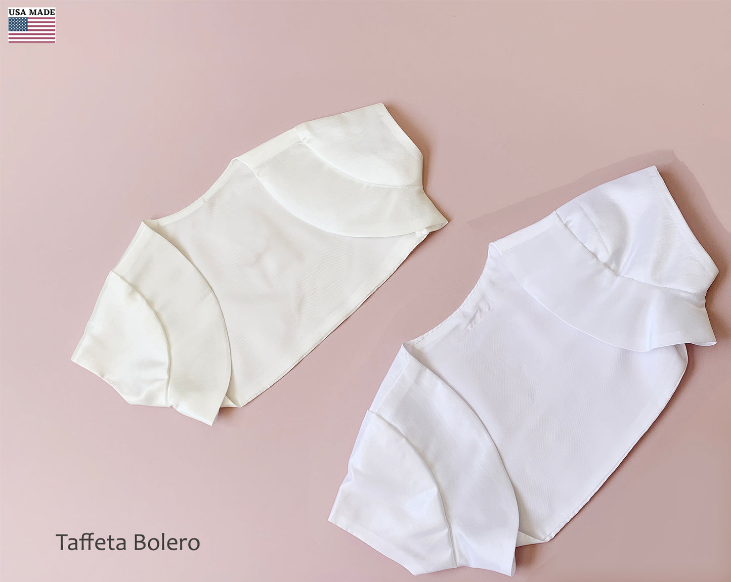 USA Made | Taffeta both ivory and white