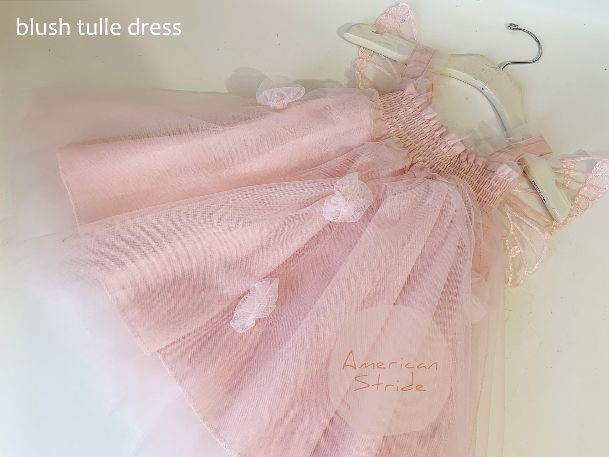 Baby Blush Butterfly Wings Lace Tulle Dress | Baby Special Occasion Dress I Flower Girl Dress - blush tulle dress