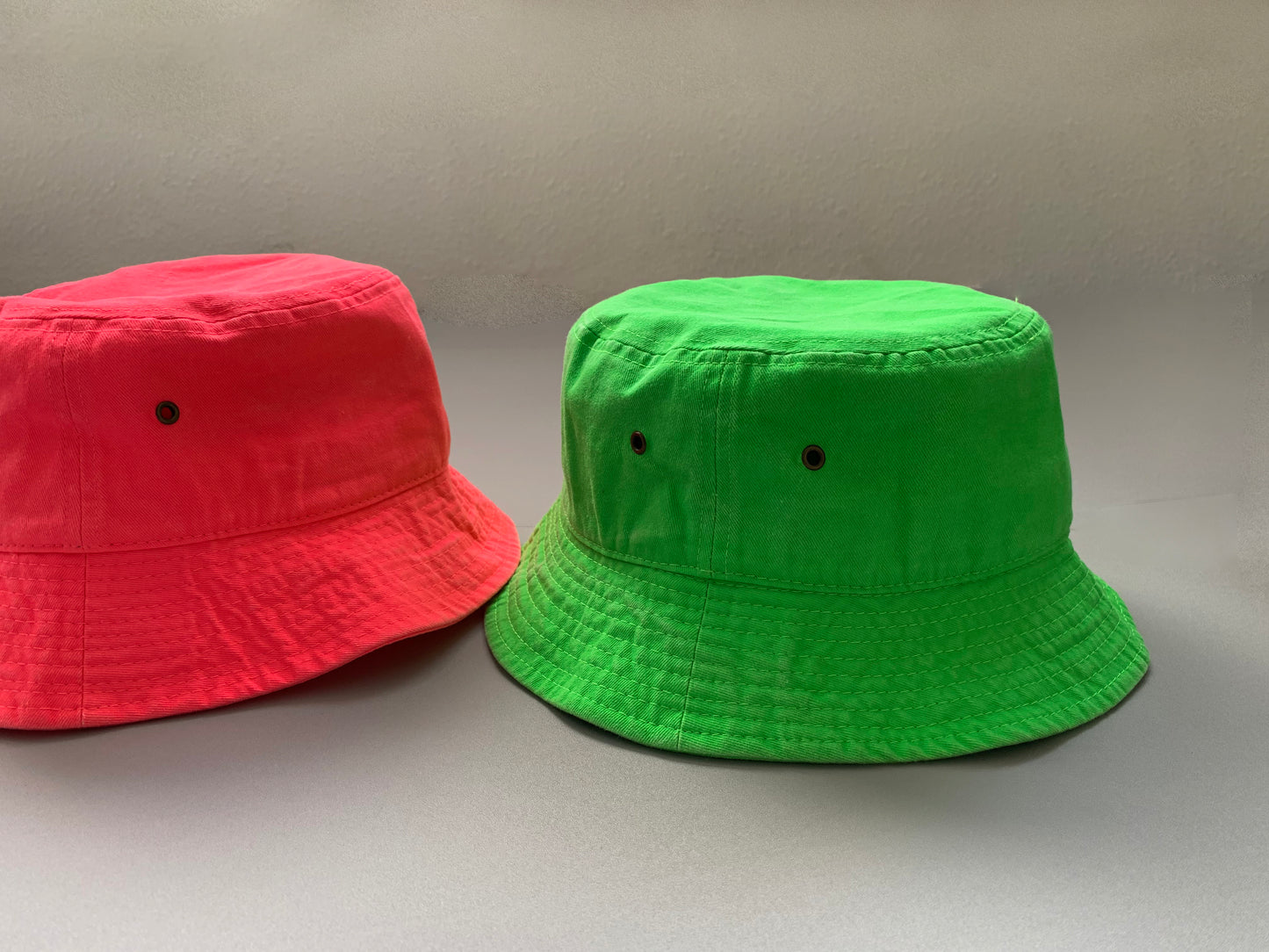 Neon Bucket Hat | Vibrant Coral | Casual & Fun Accessory two colors