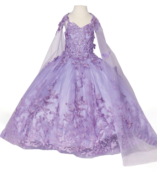 Lilac floral dress on a mannequin against a white background