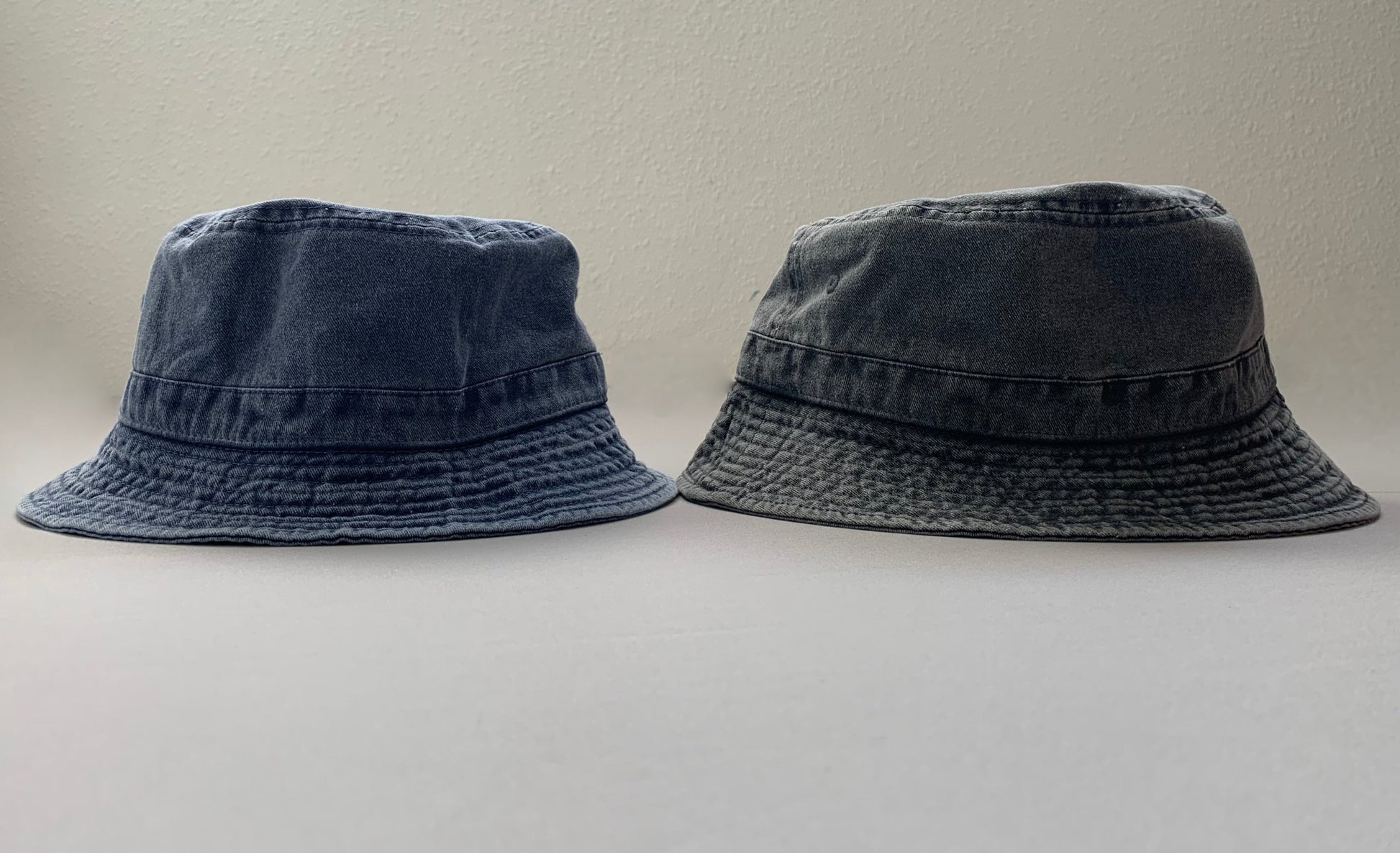 Denim charcoal everyday women's bucket hat.