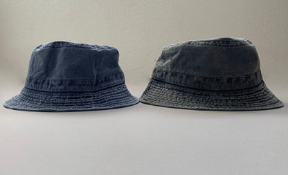 Intricate features stand out across denim charcoal everyday women's bucket hat.