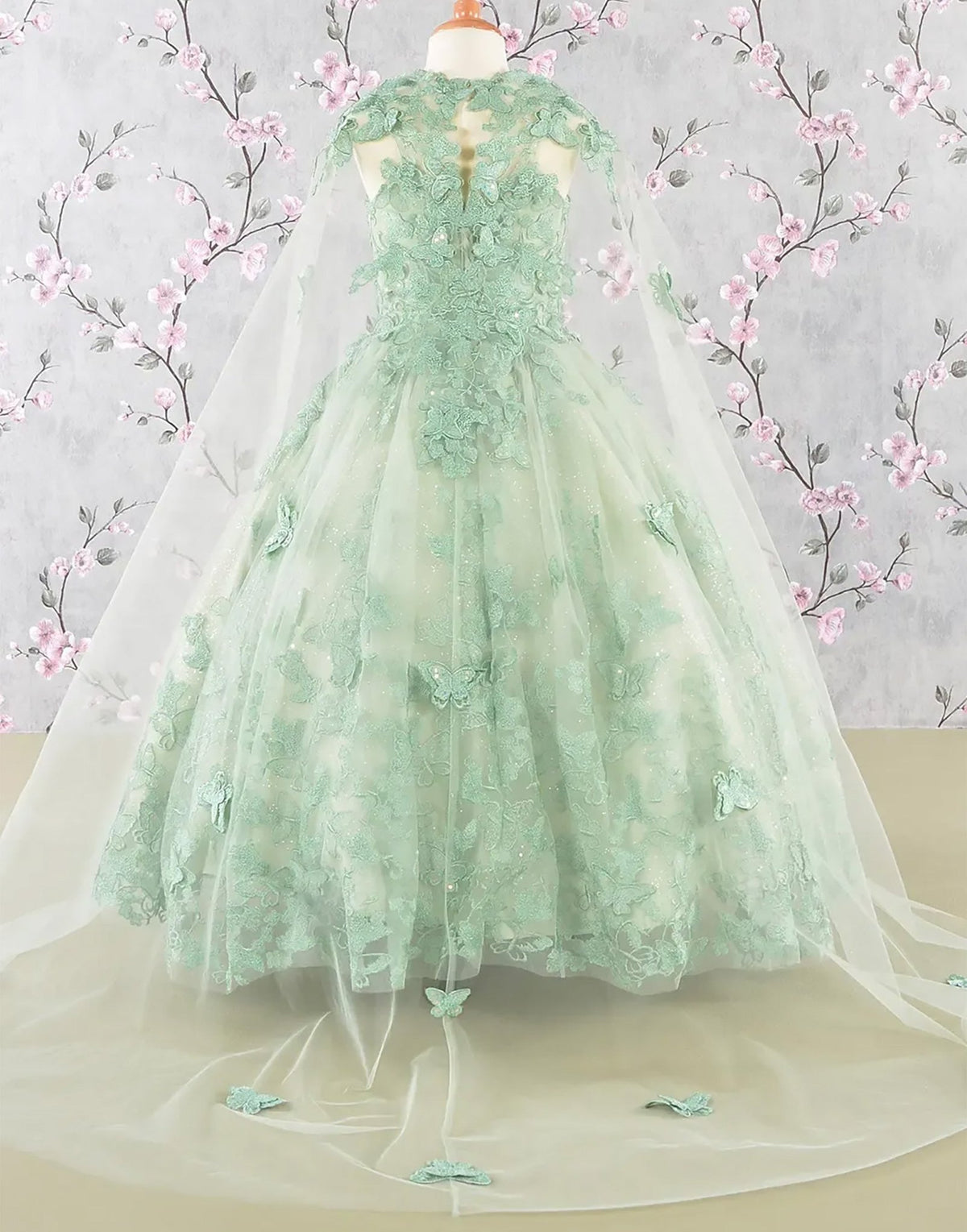 emerald green dress outfit for ladies Olivia Gown NEW-APR23 main image 1