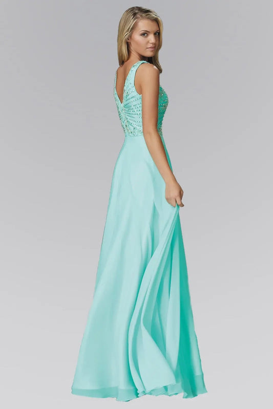Tiffany embellished sequins formal dress back bodice detail