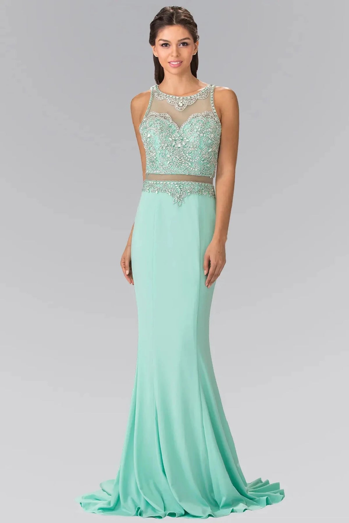 Tiffany sequin prom evening dress full front