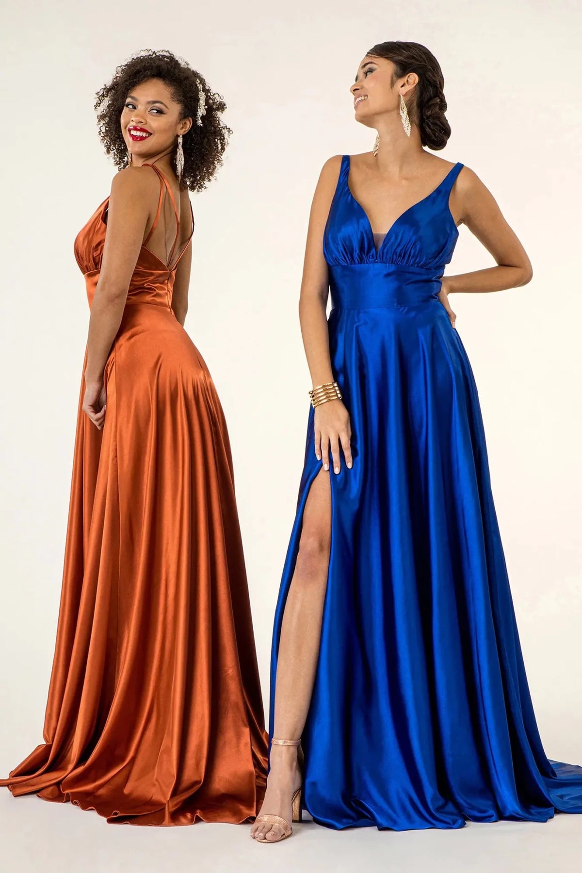 Sienna prom evening dress a-line skirt detail