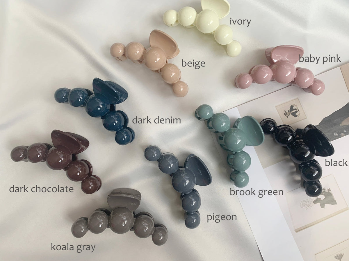 Multi color everyday women's hair claw.