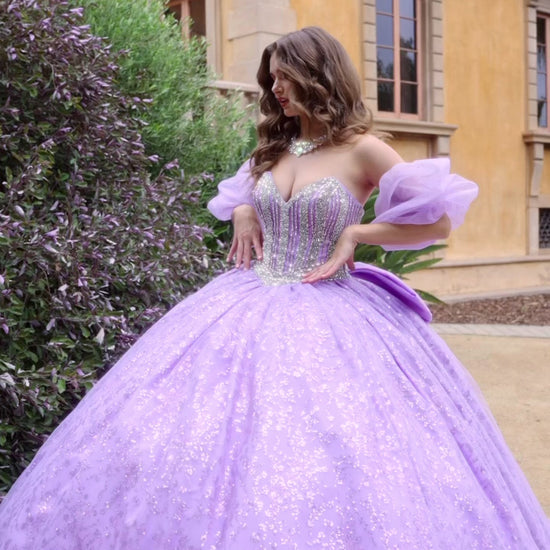 girl in lilac dress video