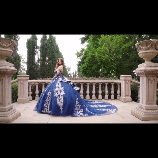 video of the navy quince dress
