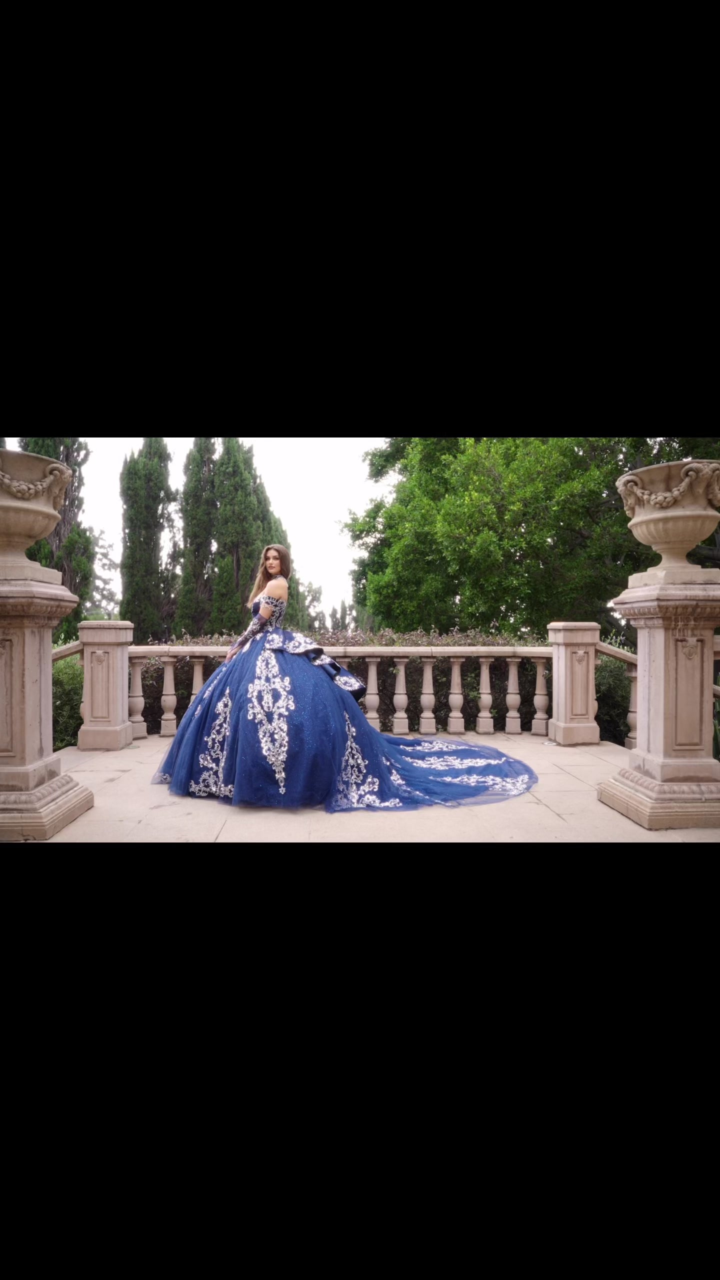 video of the navy quince dress