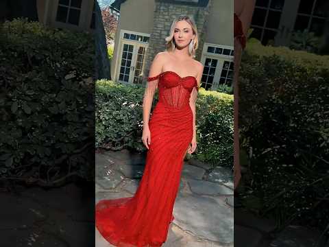 video of the red prom dress