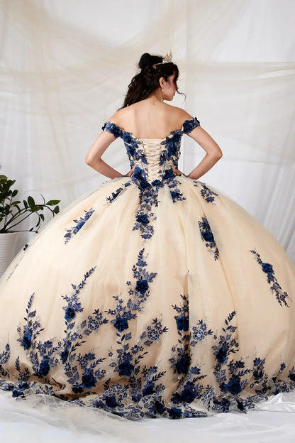 Back-Facing of a woman wearing Champagne burgundy formal gown featuring full layered skirt extended hem and elegant silhouette